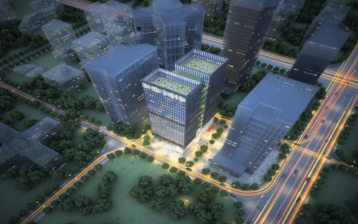 北邮科技大厦建筑外观图