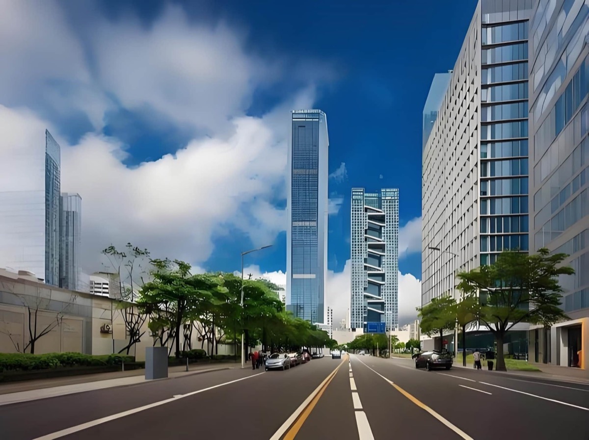 高新区联合总部大厦建筑外观图